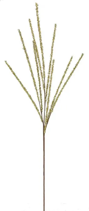 35" Gold Foil Glittered Twig Pick Spray