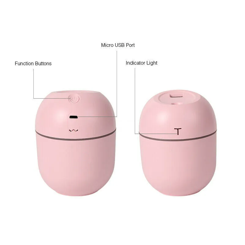 Air Humidifier Mini Ultrasonic USB Essential Oil Diffuser Car Purifier Aroma Anion Mist Maker For Home Car