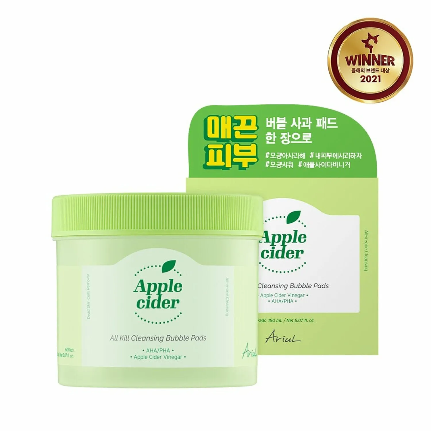 Apple Cider All Kill Cleansing Bubble Pads 60pads/150ml