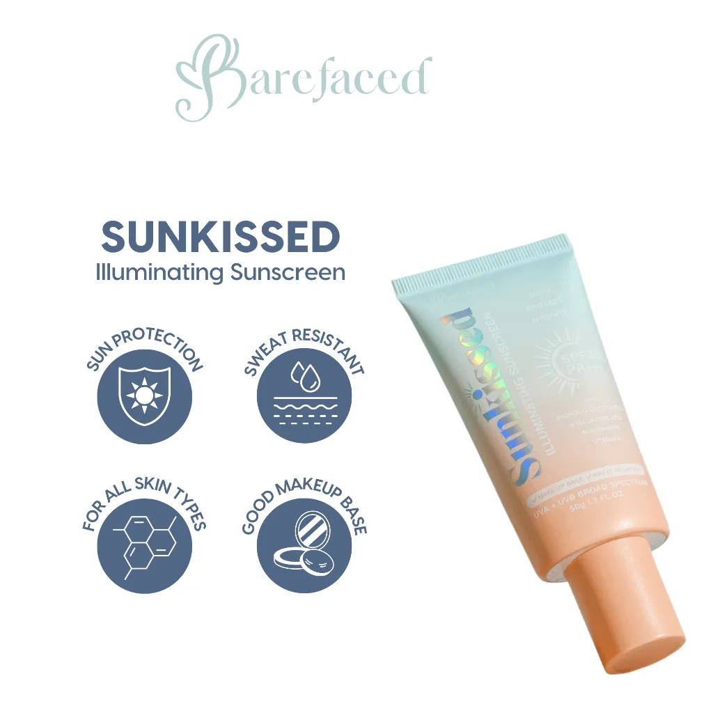 Barefaced Sunkissed Illuminating Sunscreen SPF50  PA    50g