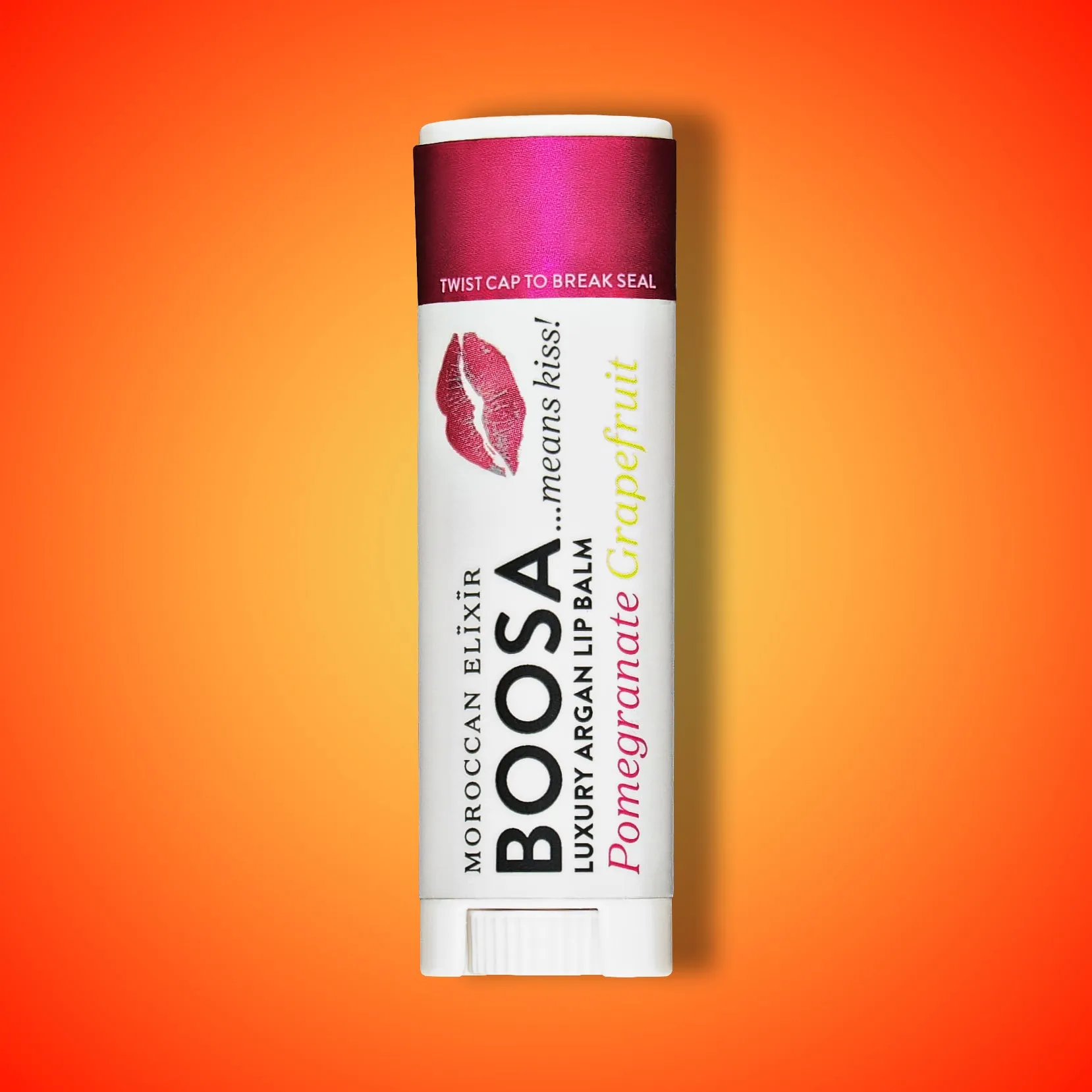 BOOSA Argan Lip Balm   (Pomegranate Grapefruit)