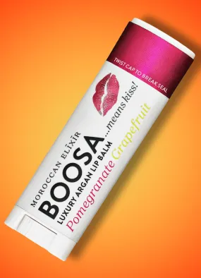 BOOSA Argan Lip Balm   (Pomegranate Grapefruit)