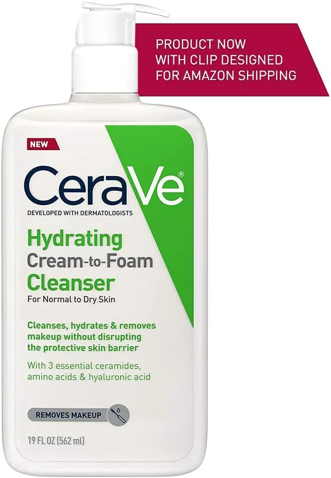 CERAVE Hydrating Cream to Foam Cleanser