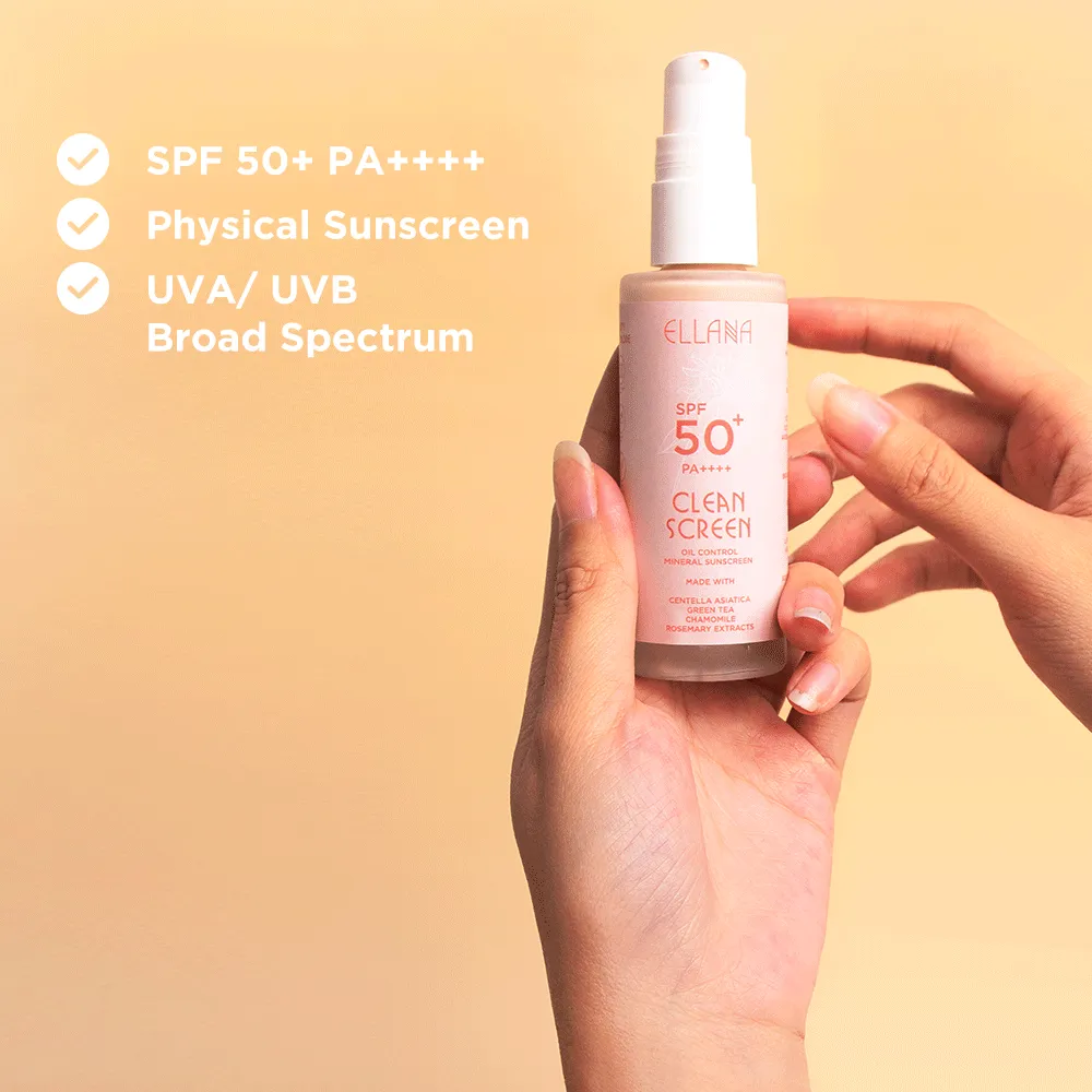 Clean Screen SPF 50  PA     Oil Control Mineral Sunscreen