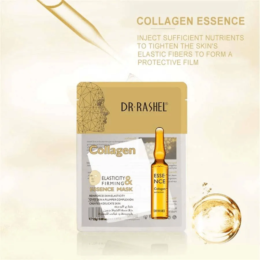 Dr.Rashel Collagen Elasticity & Firming Essence Mask - 5 Pcs × 25g