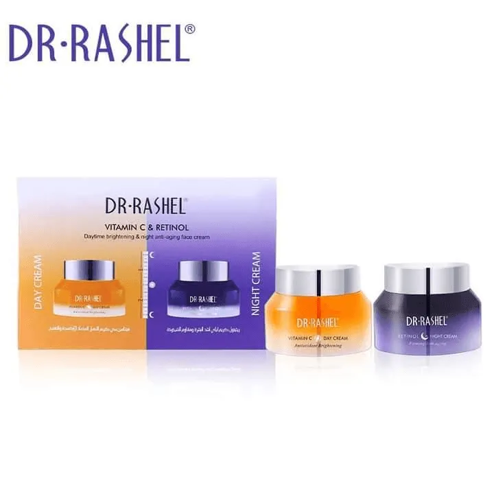 Dr.Rashel Vitamin C & Retinol Daytime Brightening & Anti-Aging Face Creams (2 Pack)