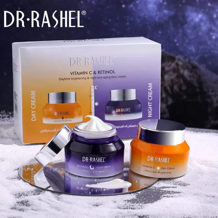 Dr.Rashel Vitamin C And Retinol Day & Night Cream - Pack Of 2 DRL-1723