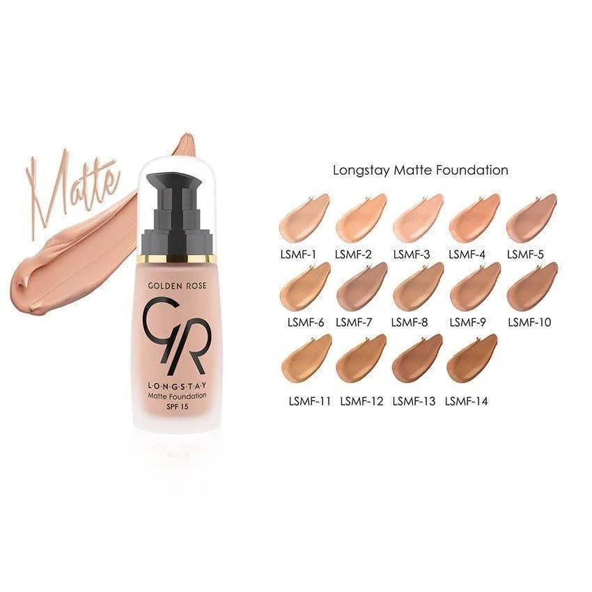 Golden Rose - Longstay Matte Foundation- 9