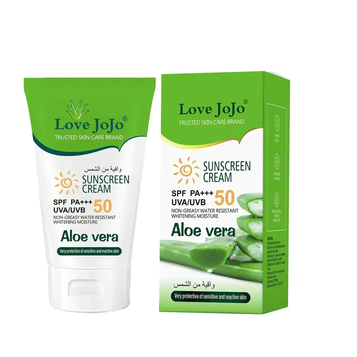 Love JoJo Aloe Vera Sunscreen Cream SPF 50