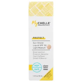 MyCHELLE - Light/Medium Sun Shield Liquid SPF 50, 1 fl oz