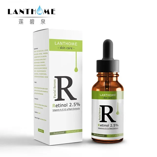 Retinol 2.5% 10ml Vitamin C Serum Firming Repair Skin Anti Wrinkle Anti Acne Anti Aging Serum Skin Care Face Facial Serum