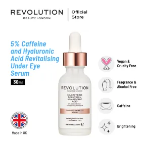 Revolution Skincare 5% Caffeine and Hyaluronic Acid Revitalising Under Eye Serum - 30ml