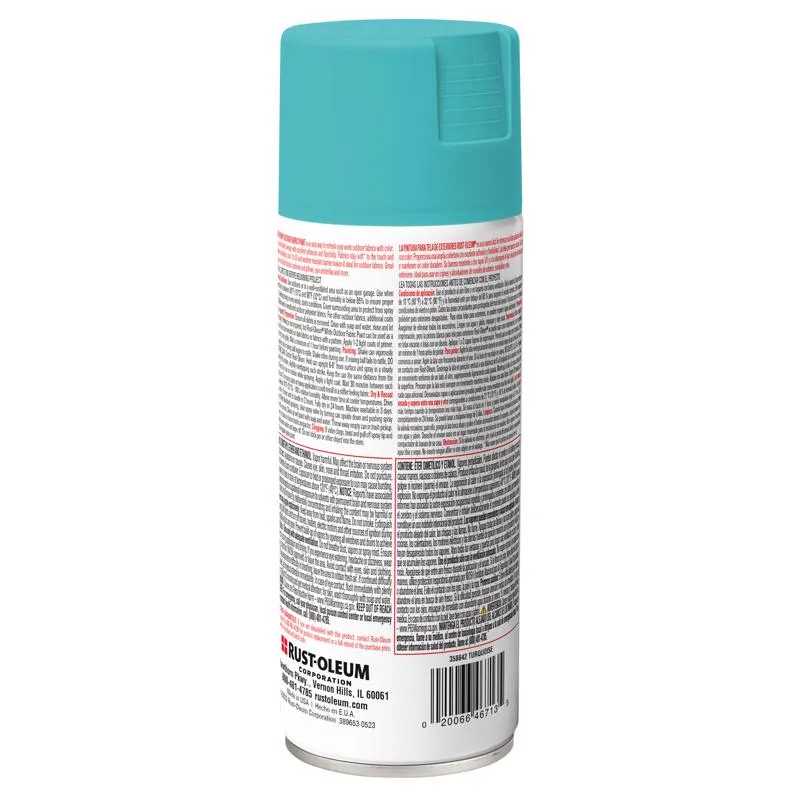 Rust-Oleum Flat Turquoise Fabric Spray Paint 12 oz