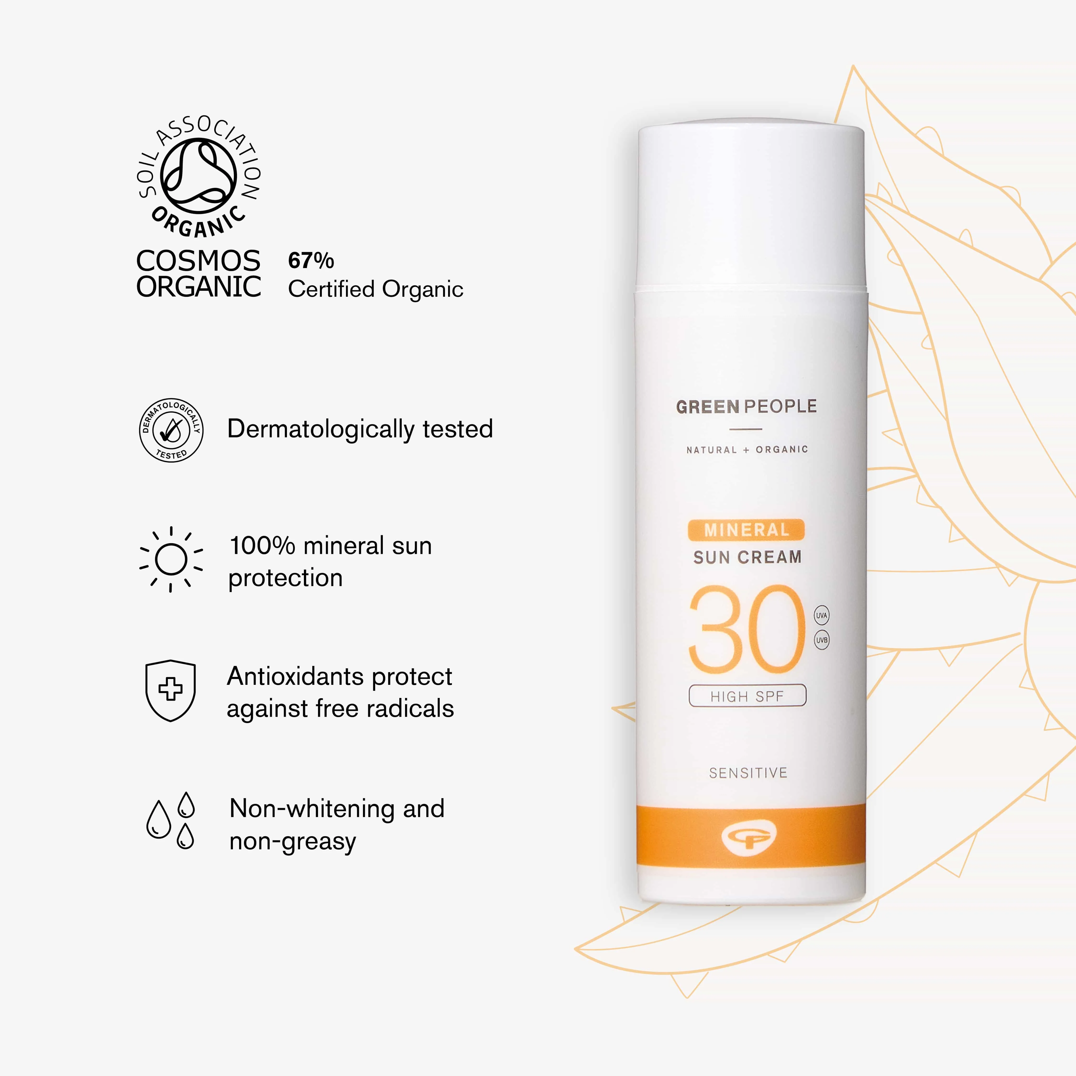 Scent Free Mineral Sun Cream SPF30 50ml