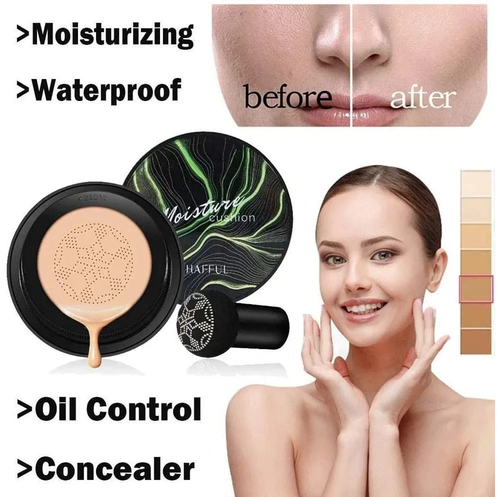 Sunisa Beauty Air Cushion Mushroom BB & CC Cream Foundation Waterproof