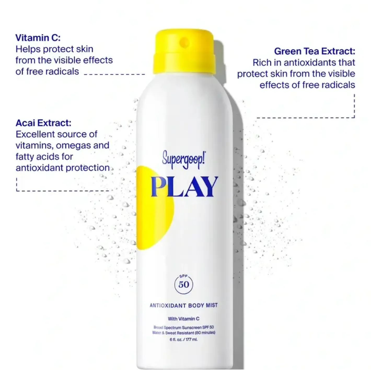 Supergoop PLAY Antioxidant Mist SPF 30 with Vitamin C