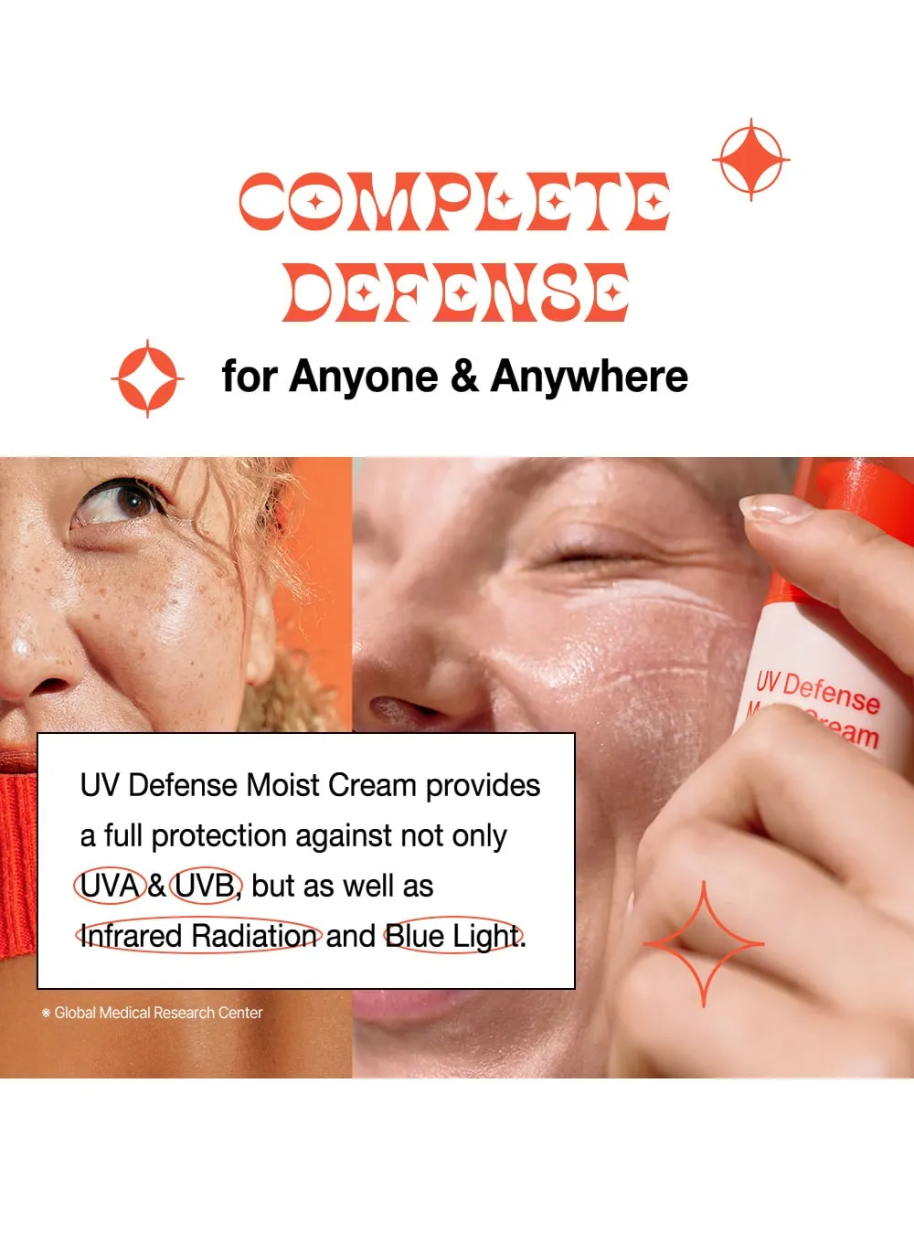 UV Defense Moist Cream SPF50  PA     (50g)