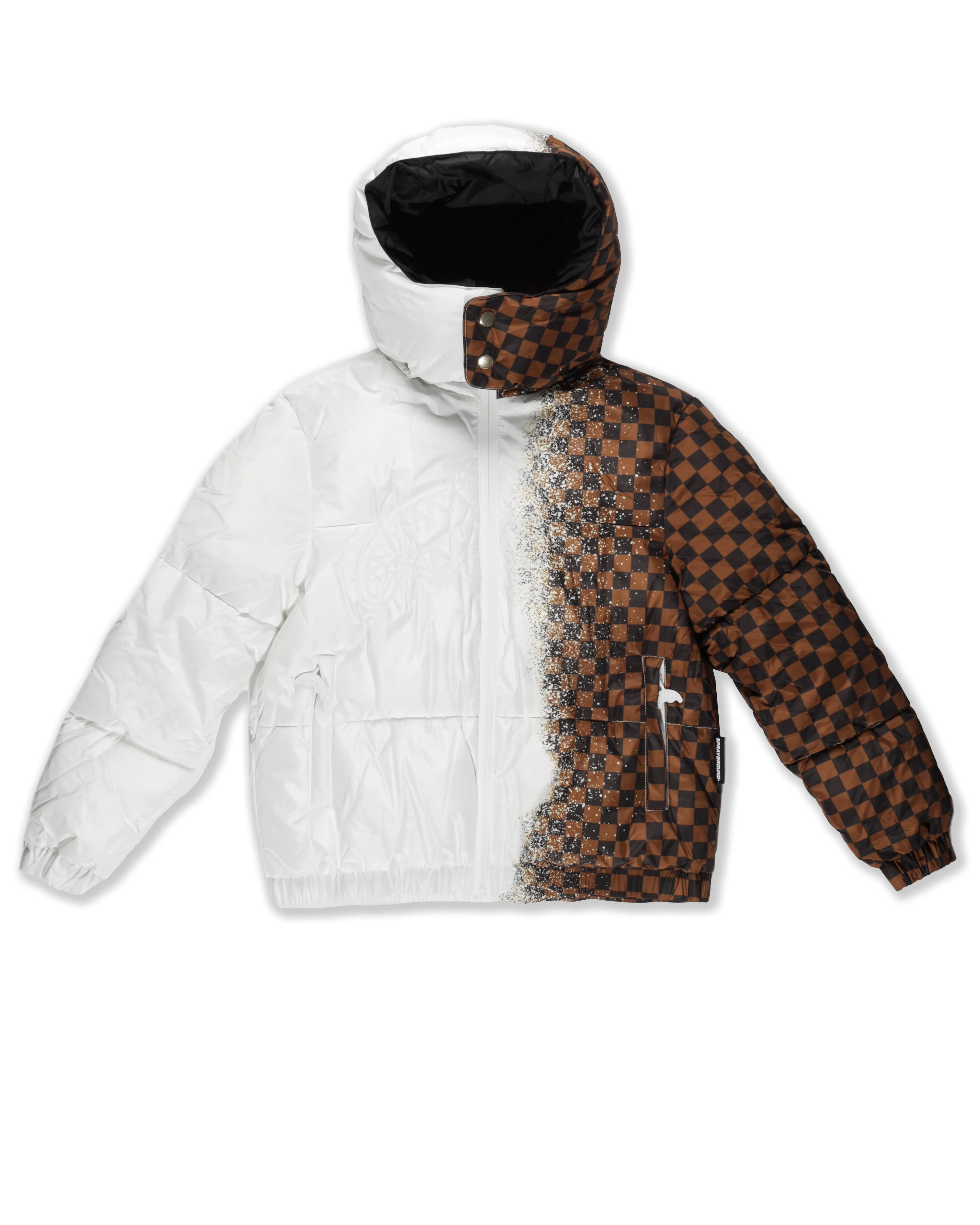 Youth - Spray Checkered Down Jacket